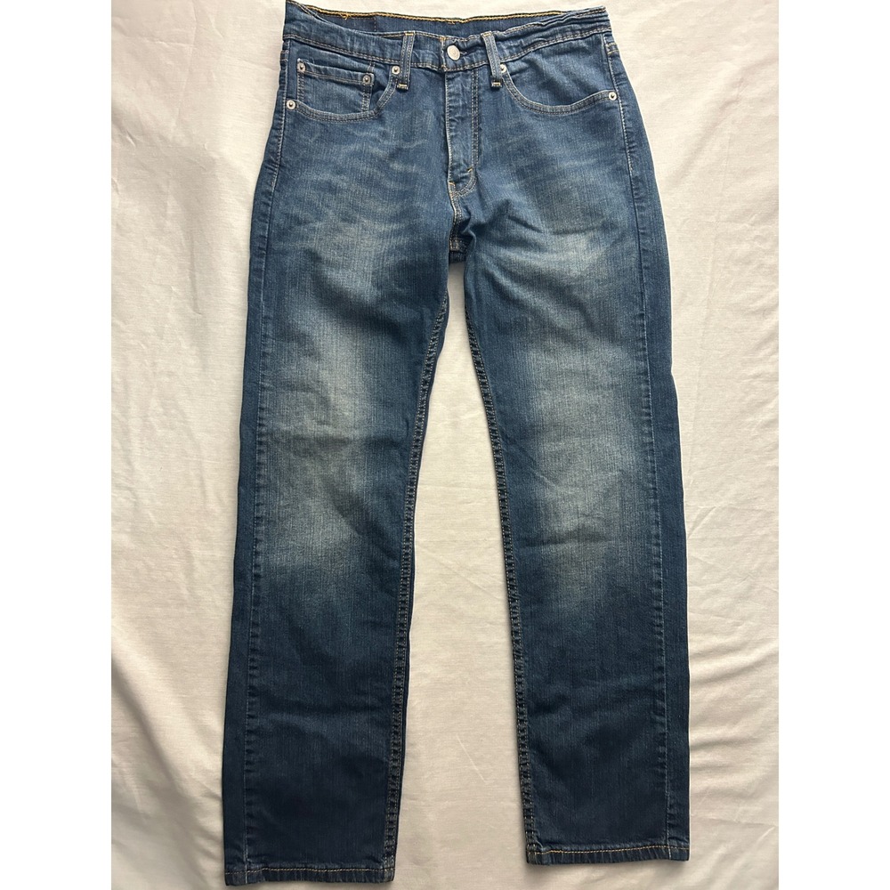 Levis 505 Regular Fit Jeans Mens 31x30 Medium Wash Blue Straight Leg Denim